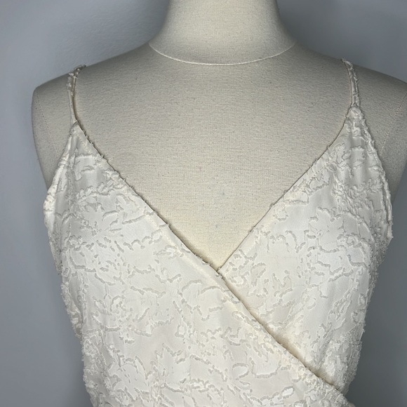 Allie Rose off white wrap cami top, size large - Picture 2 of 12